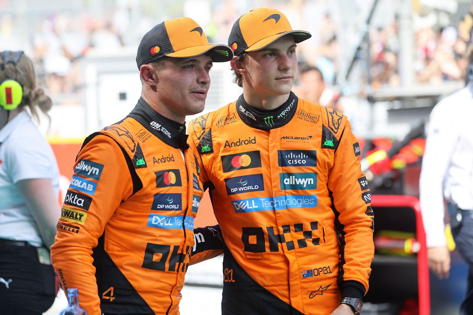 Lando Norris with Oscar Piastri at the F1 Grand Prix of Spain - Source: Getty
